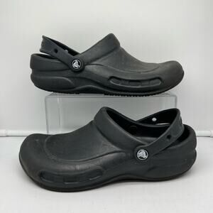 Crocs Shoes Mens 8 Bistro Clogs Black Slip On Mule Casual Round Toe Women 10